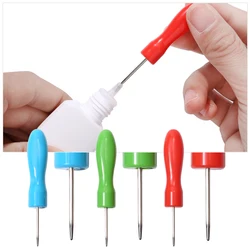 Universal Lash Glue Bottle Blocking Needle Replacement Eyelash Extension Glue Mouth Head Special Plug Caps Opener Makeup Tools