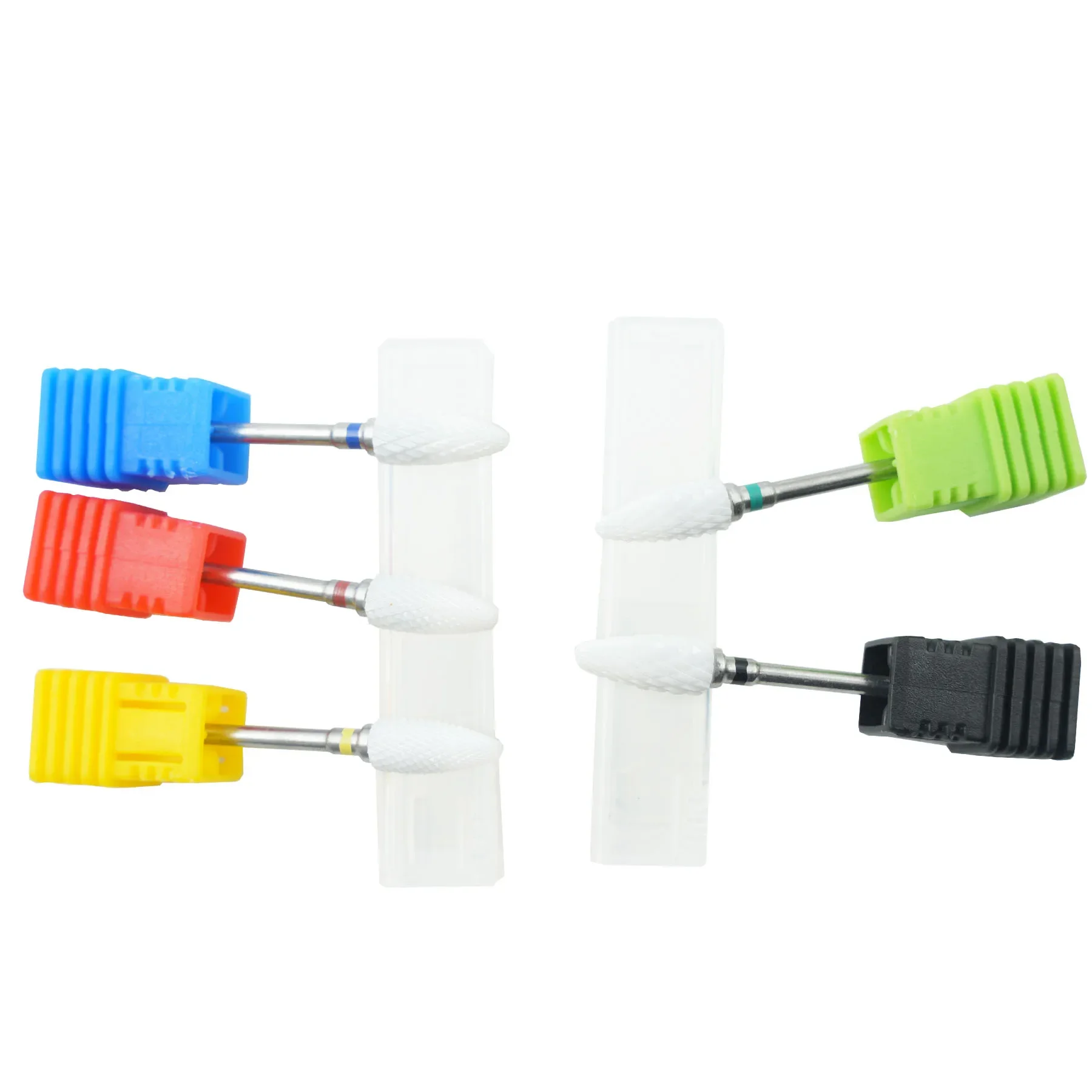 1 pz punte da trapano per unghie frese in ceramica a fiamma per manicure punte elettriche per pedicure per unghie lime per rimozione smalto gel accessori per unghie