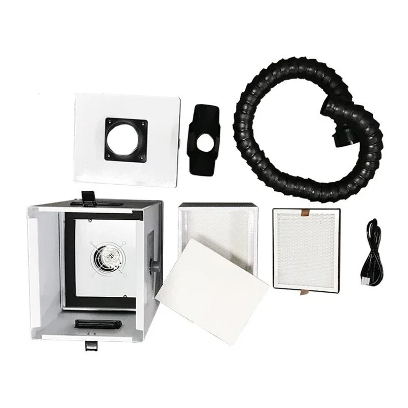 Cleanroom Single Arm Fume Extractor Smoke Purifying Filter Soldering Welding Collector Air Filters for Electronic Assembly