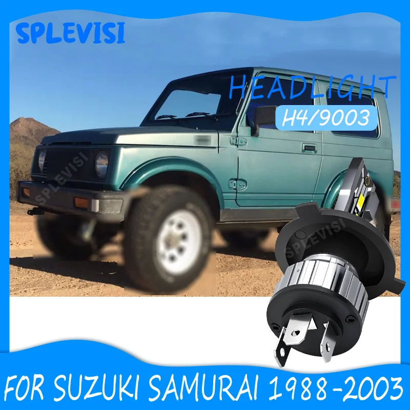 

No Tools Needed Long Lifespan Lightweight & Strong h4 LED Headlight For SUZUKI SAMURAI 1988-1997 1998 1999 2000 2001 2002 2003