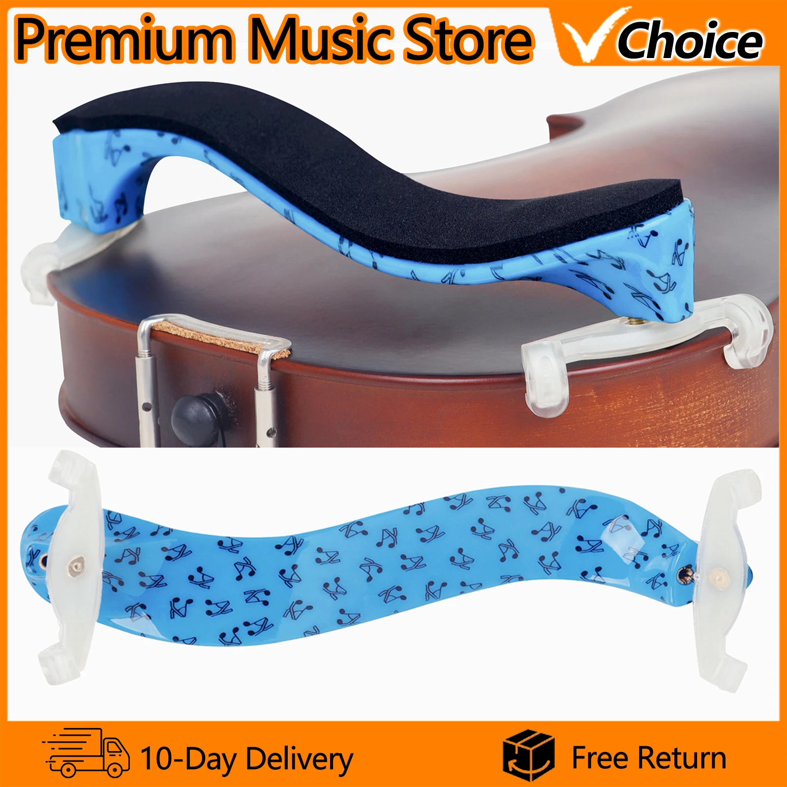 IRIN الكمان الكتف الراحة خشب القيقب هلام السيليكا الأزرق قابل للتعديل المهنية 3/4 4/4 الكمان الكتف الراحة أجزاء الملحقات