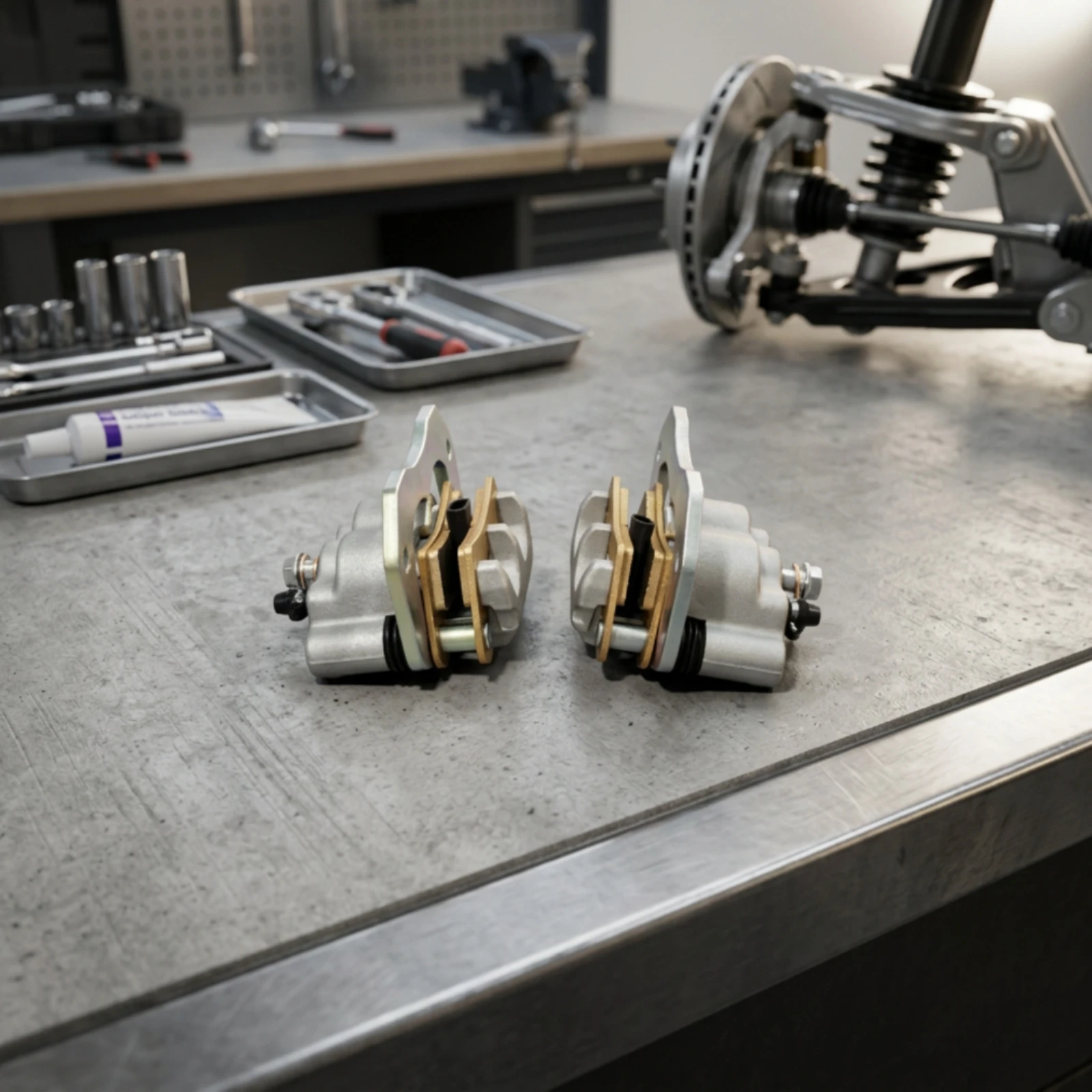 Brake Caliper with Mounting Bracket Exact Fit Brake Caliper Assembly Direct Install Replacement for off-Roaders, Vehicle Repair
