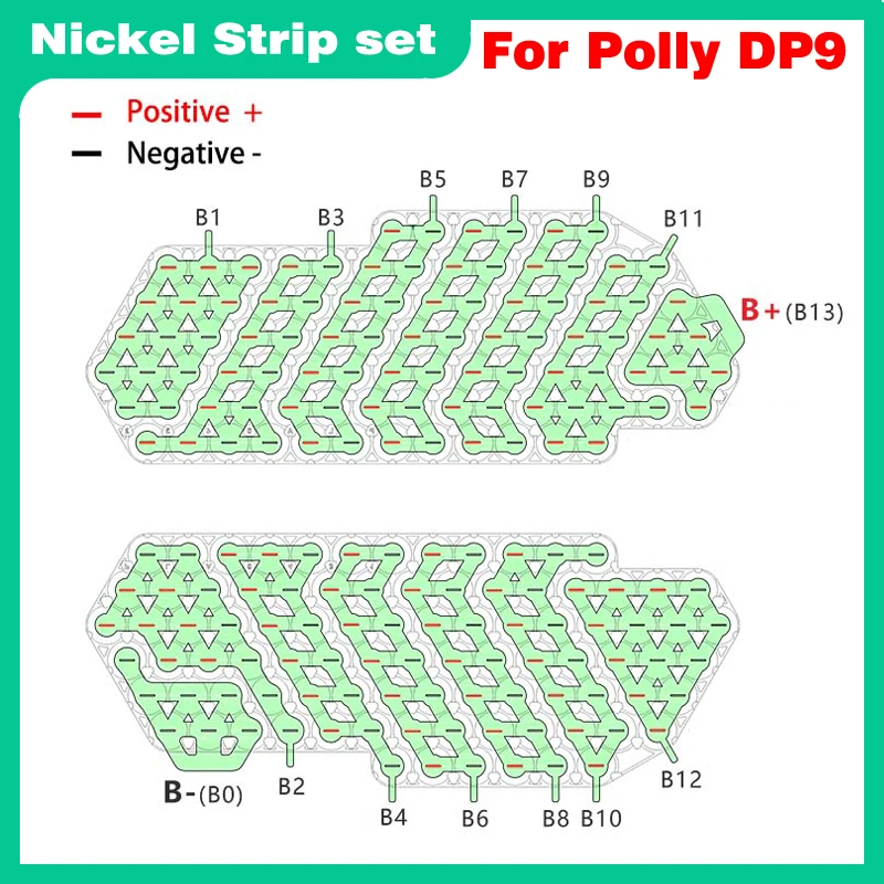 Polly DP9 Nickel Strip 18650 10S9P 13S7P 14S6P 0.15mm for 36V 48V 52V E-bike Battery Pack Welding Strips for Replacement DIY image 5