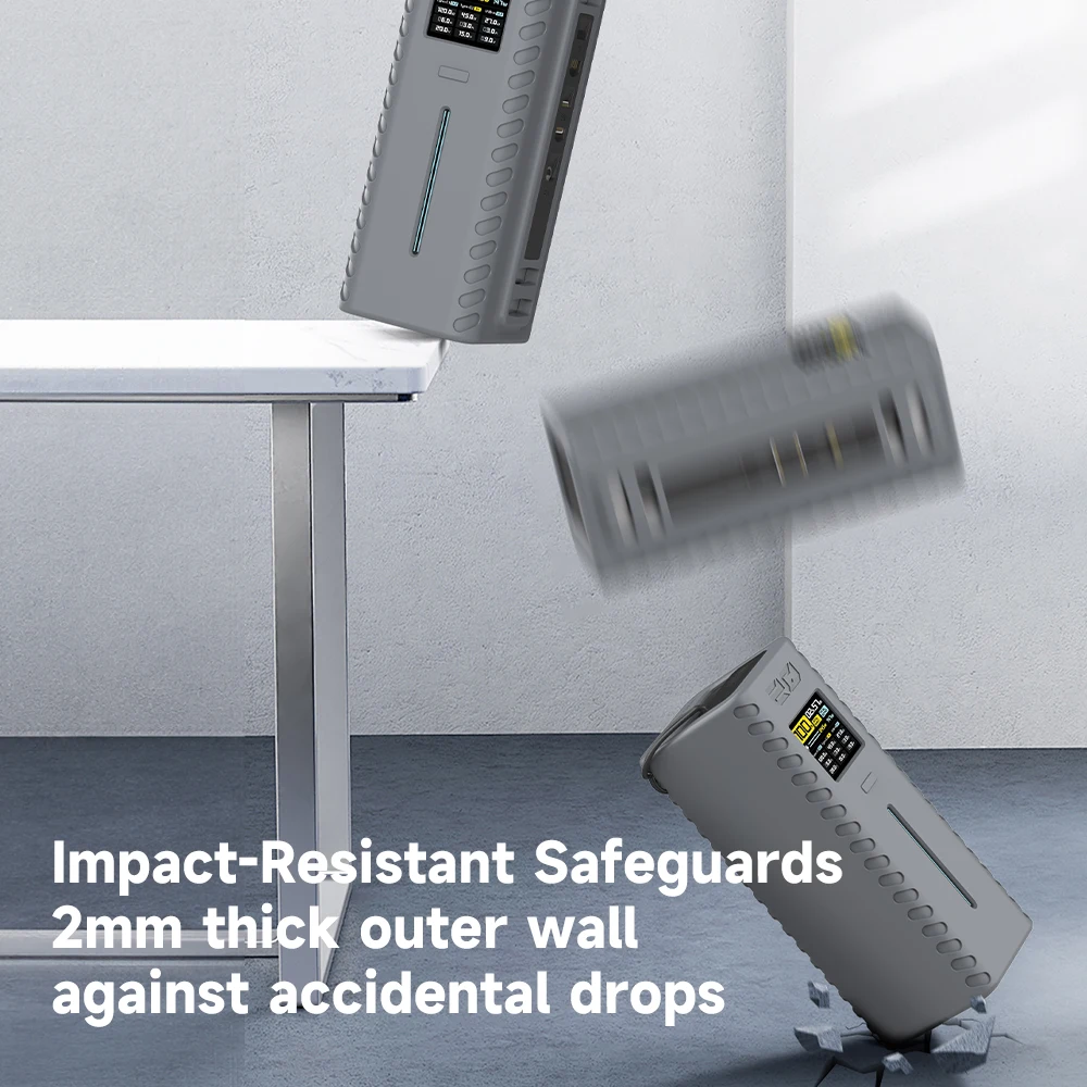 Silicone Cases for CUKTECH 20 Power Bank 140W 25,000mAh Portable Laptop Charger Cover Bags with Strap