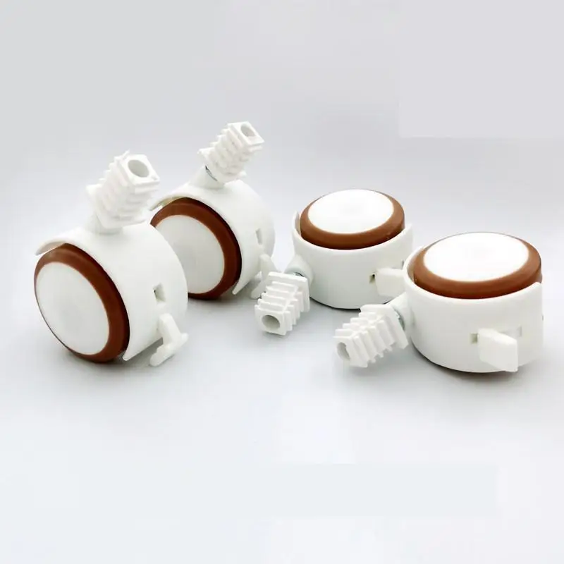 

1.5 Inch Mute Swivel Caster Wheels Square Tube Design (16mm) DIY Replacement Auxiliary Wheel For Bedroom Desk Dining Table Wheel