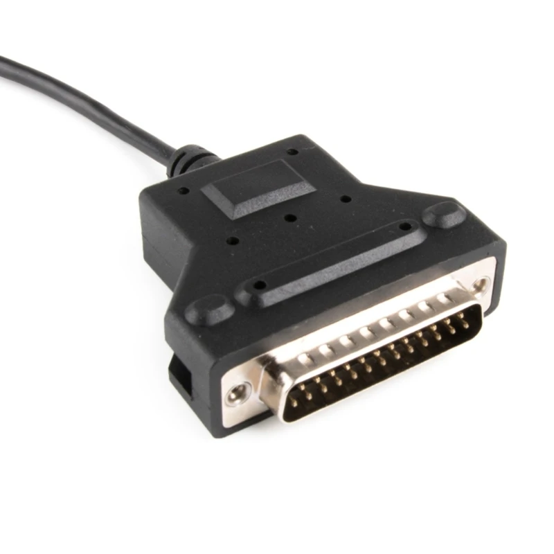 adaptador usb para db25 25 pinos macho, rs232 para impressoras vintage conexão scanners balança eletrônica