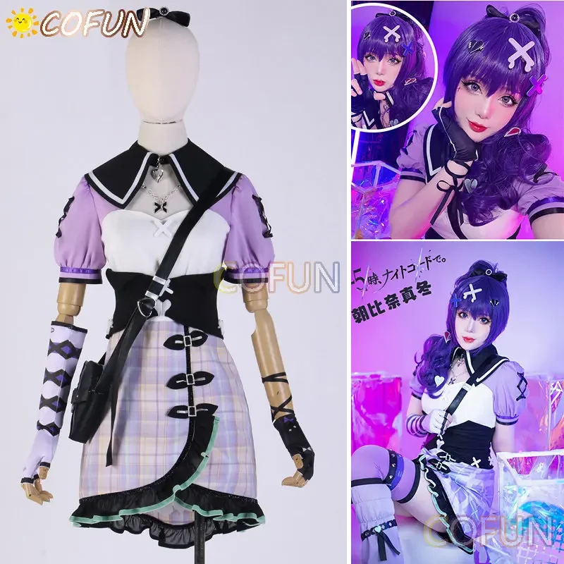 COFUN Project Sekai Colorful Stage Feat 25:00 At Nightcord Asahina Mafuyu Cosplay Costumes Halloween Women Outfits Anime Dress