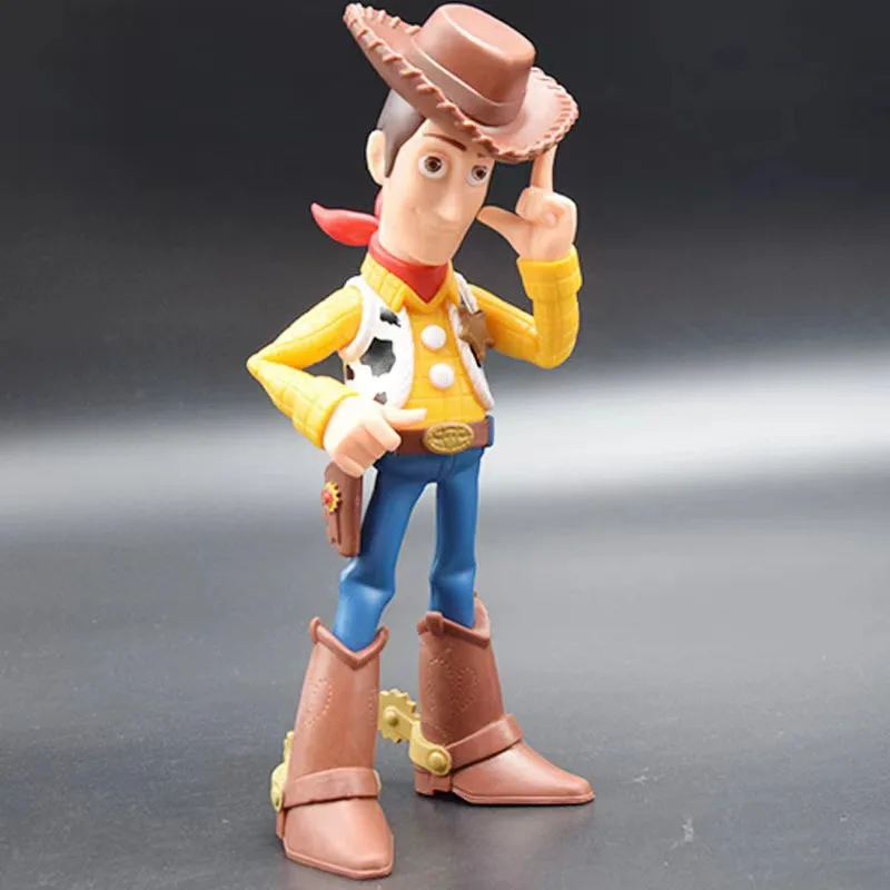 Cartoon Disney Toy Story 2 Woody Cowboy Action Figures Kids Gift Desktop Statue Handmade GK Model Adorable Charm Toys Decoration