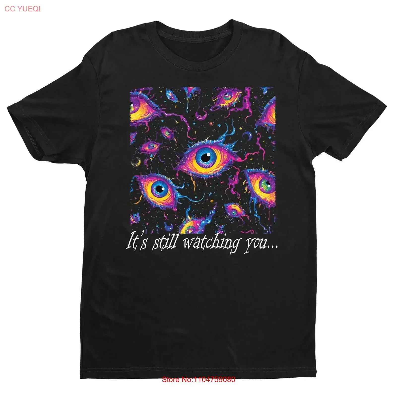 Monster Eyes Halloween T Shirt Glow in the Dark Eyeball Spooky vintage Washed Soft Unisex homme fashion Breathable Comfortable