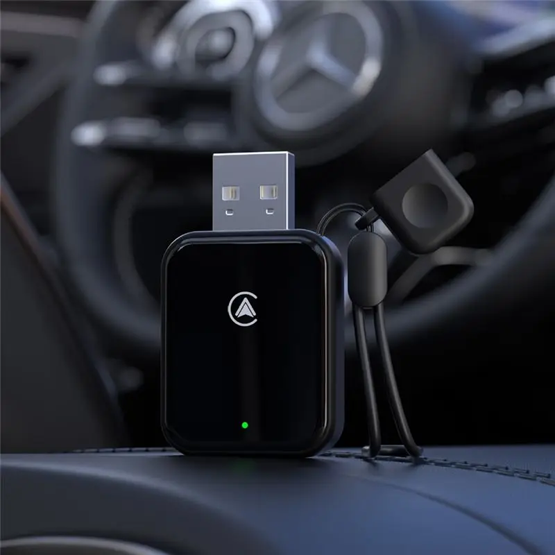 A31T Wireless CarPlay Adapter Plug and Play for OEM Wired CarPlay iOS Android Auto Navigation