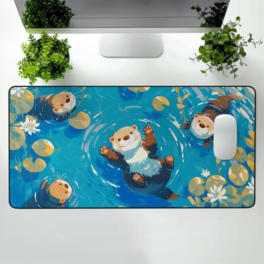 

Симпатичный коврик для мыши для плавания, украшение для компьютерного рабочего стола, высокое качество, подходит для геймеров и офисного использования.
