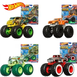 Originale Hot Wheels Auto Monster Trucks Giocattoli per I Ragazzi 1/64 Diecast Big Foot Veicoli Wild Wrecker Samson Totaled Mega Wrex Regalo