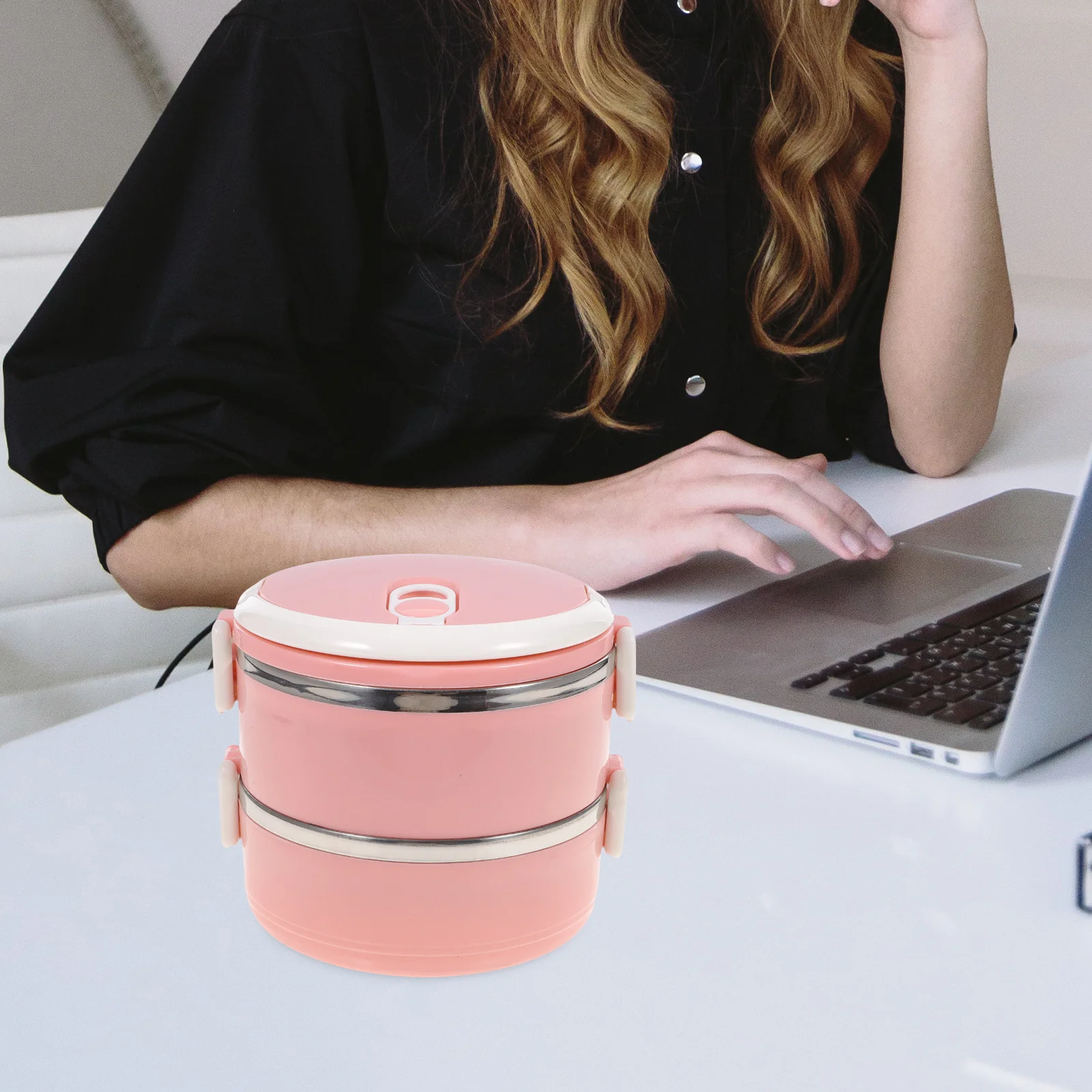 

1Pcs Insulated Stainless Steel Lunch Box Colorful 3 Size Double Layer Portable Food Container for Work School Picnic