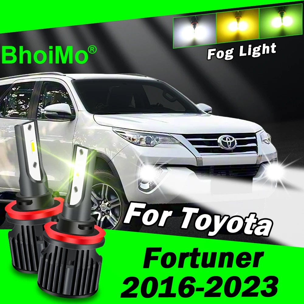 

BhoiMo Front Fog Light Lamp For Toyota Fortuner 2016 2023 Led Bulb 2017 2018 2019 2020 2021 2022