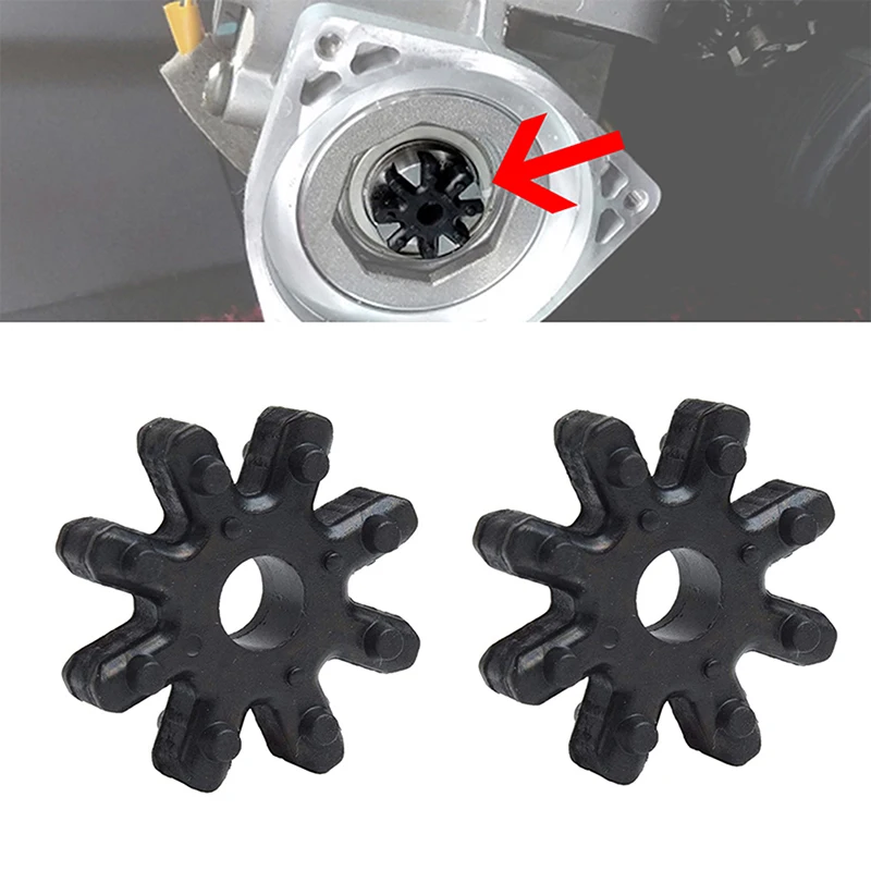 2/10PCS Flexible Steering Column Coupler Car Accessories Rubber Black Fit For Hyundai Elantra Santa Fe Sonata #563152K000FFF