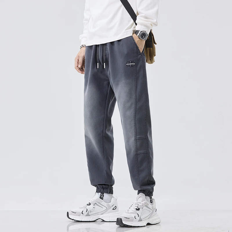 

Men's loose casual pants autumn new product Harlenku ankle pants American elastic waistband drawstring men's pants