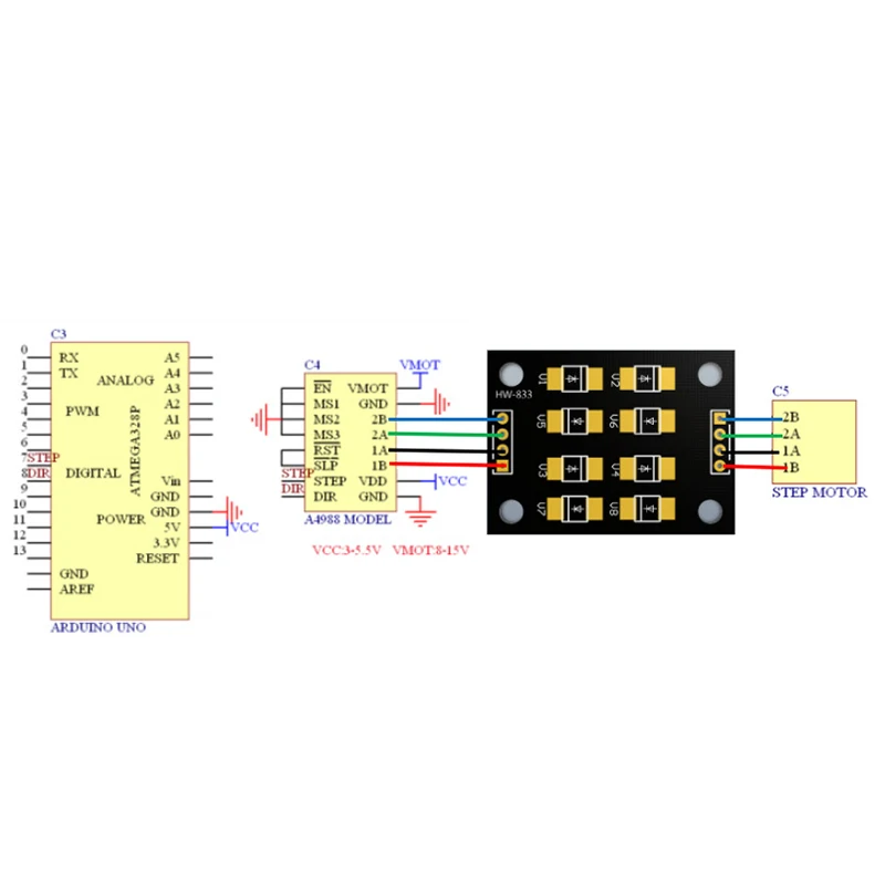 Aksesori Printer 3D A4988/DRV8825 Motor Stepper Penghilang Riak Filter Penghilang Getaran 40*30