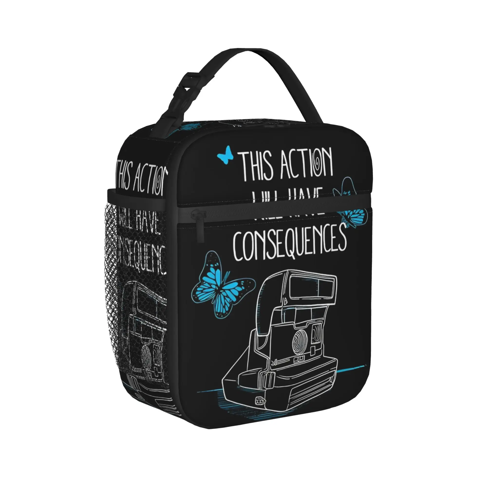 Life is Strange Insulated Lunch Bags Thermal Bag Reusable,Lunch Container Game High Capacity Tote Lunch Box Bento Pouch College