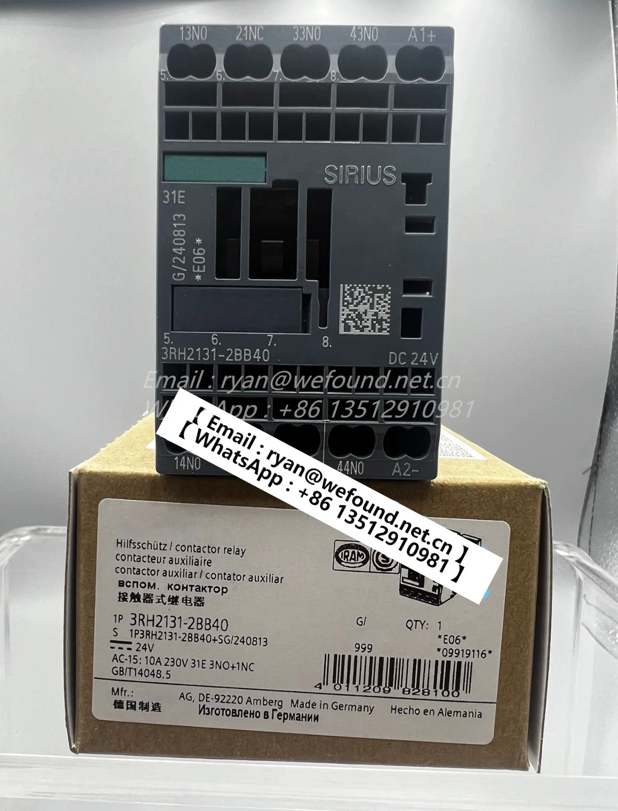 

3RH2131-2BB40 for SIEMENS Contactor relay