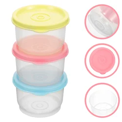 12 pçs frascos de molho de almoço freezer recipiente de comida para bebê infantil armazenamento mais nítido viagem complementar