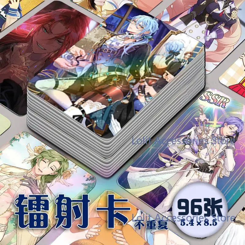 96PCS Nu: Carnival Eiden Blade Yakumo Edmond Kuya Olivine Anime Laser Card Student Collection Card Fans Photo Postcard Pictorial