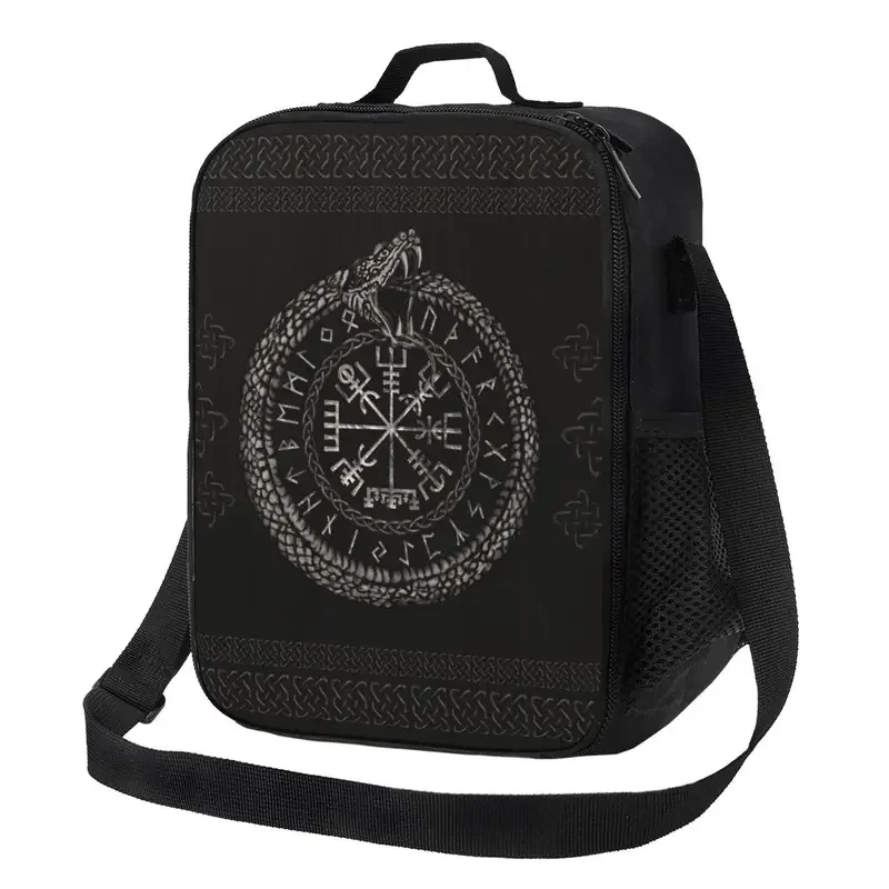 

Vegvisir Viking Insulated Lunch Bags for School Office Vikings Valhalla Compass Portable Thermal Cooler Bento Box Women Kids