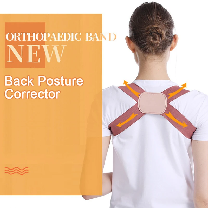 1PC Back Posture Corrector Stealth Back Health Support Posture Corrector Shoulder Orthotics Spine Belt Correction Brace Strap