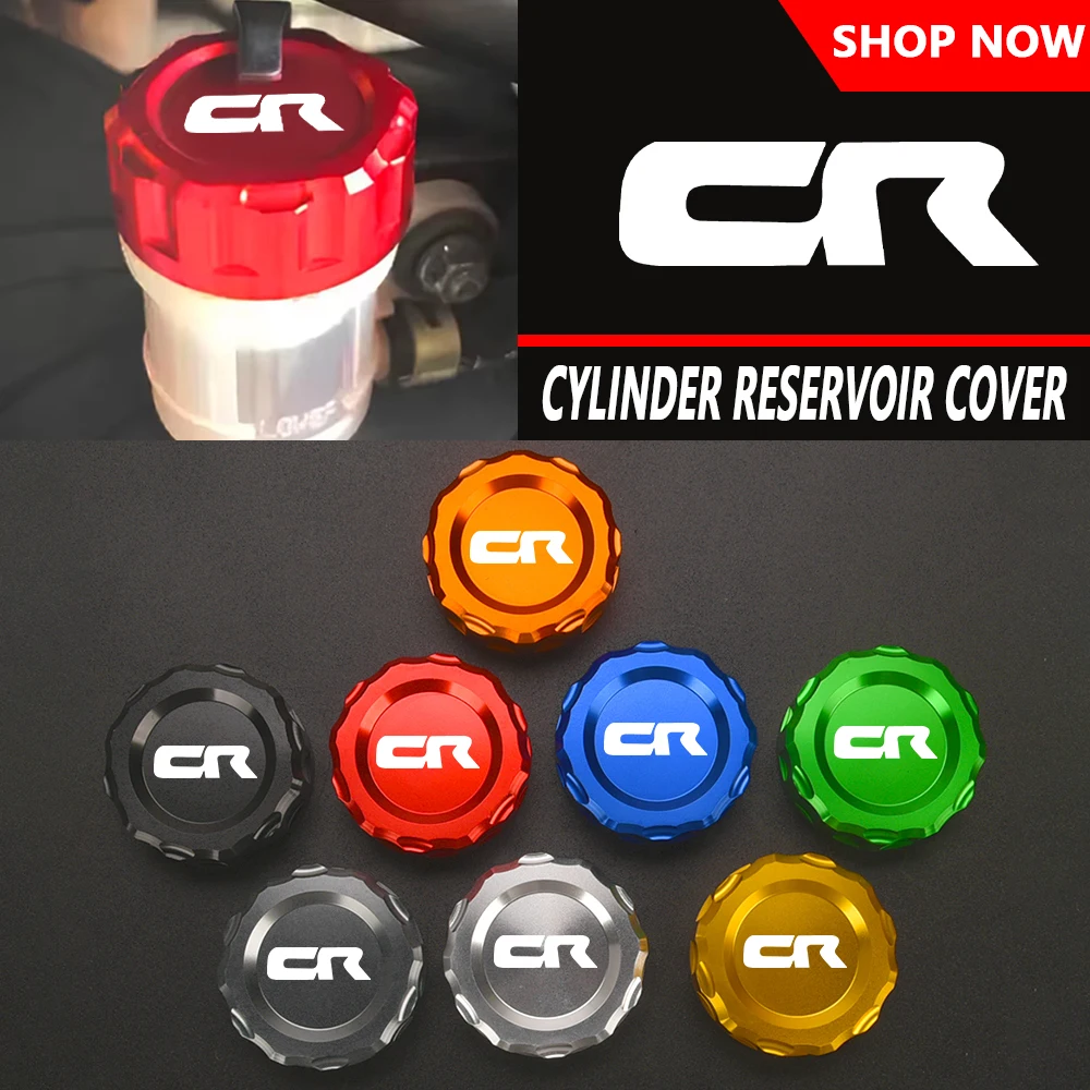 

For HONDA CR500R CR250R CR125R CR85R CR80R 1992-2023 2022 2021 2020 Motorcycle CNC Rear Brake Fluid Reservoir Cap Oil Tank Cover