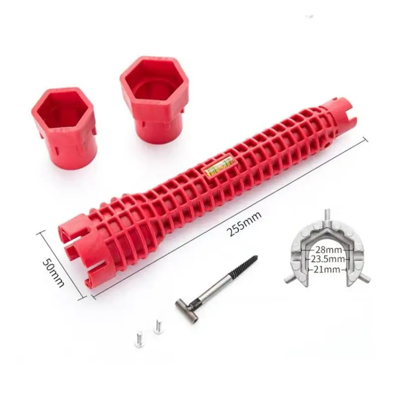 

Многофункциональный ключ для ремонта раковины и смесителя 14-в-1 — прочный АБС-пластик, длинная противоскользящая ручка для сантехники на кухне и ванной комнате