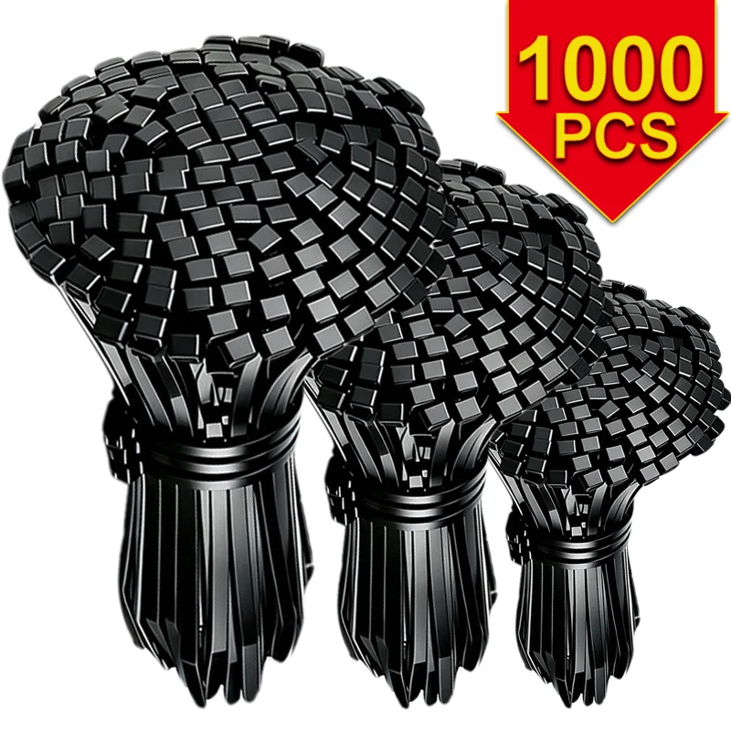 1000/100Pcs PA66 Nylon Cable Ties Self-Locking Zip Ties Adjustable Wire Straps for Home Office Wholesale