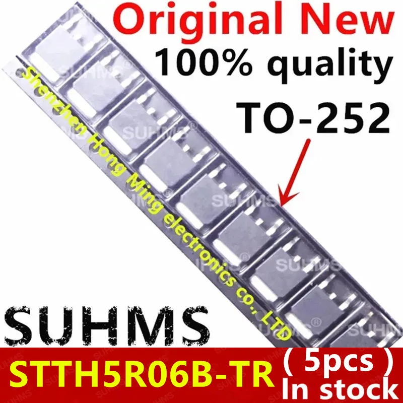 

(5piece)100% New STTH5R06B-TR STTH5R06B 5R06B TO-252 Chipset