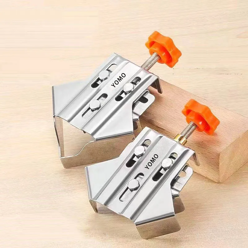 Corner Clamp Stainless Steel 90 Degree Right Angle Clamp Adjustable Woodworking Positioning Square for DIY Framing Welding