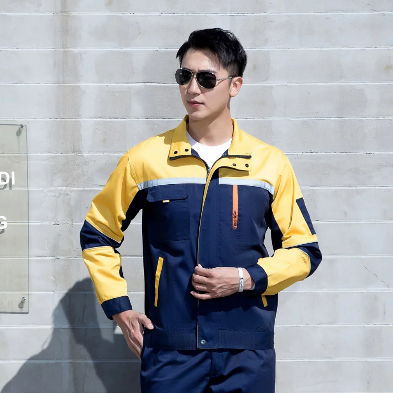 Work Clothing workwear clothes for men women Coveralls for workmen work uniform car workshop labor suit cotton mechanical SUIT4X
