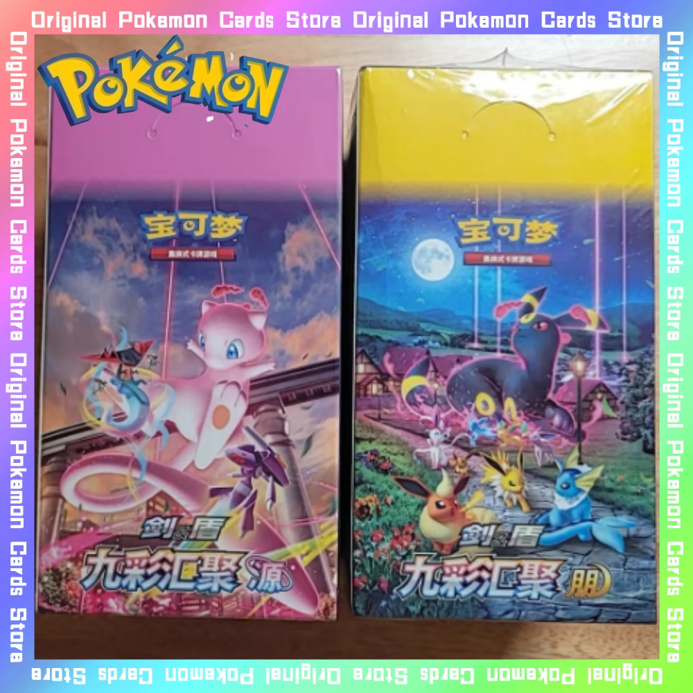 

100% оригинал Pokemon PTCG 6,0 девять цветов конверт упрощенная китайская карта аниме торговля Пинг Юань бустер пакет коллекционный подарок