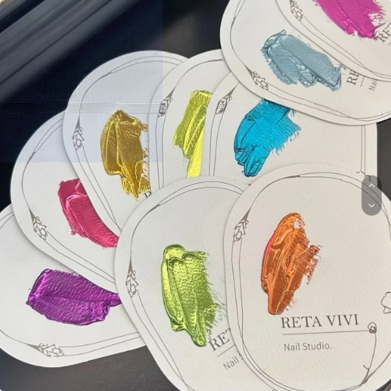 Poudre à ongles miroir chromé, 10 boîtes, métallique, argent, or, bleu, Nail Art, paillettes, flocons de pigments à frotter, poussière pour bricolage, manucure de luxe