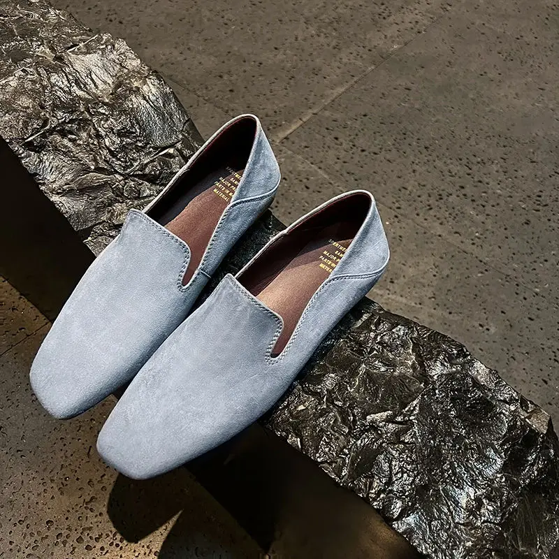 

Женские лоферы на плоской подошве из натуральной кожи, весенне-летняя модная новая обувь из мягкой кожи, простая стильная обувь на плоской подошве из овчины