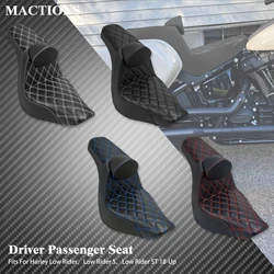 Driver Passenger Seat With Backrest Motorcycle Two-Up Front Rear Cushion For Harley Softail Low Rider ST FXLR FLSB S 2018-Up