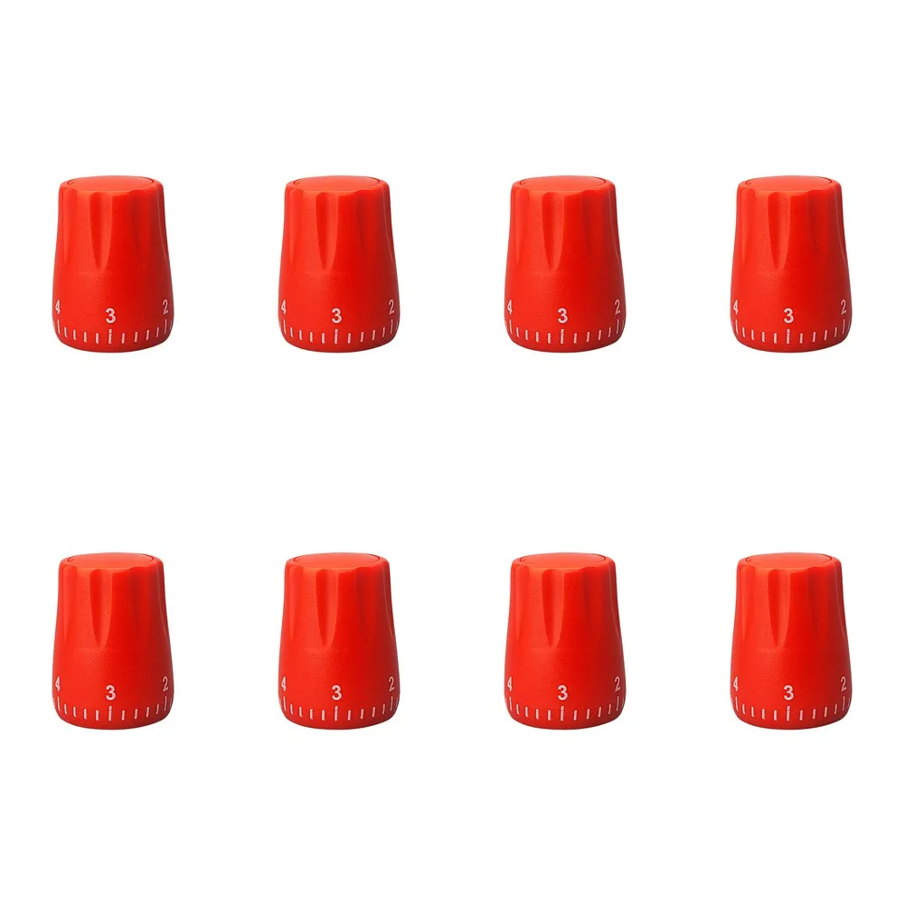 8PCS Manual Floor Heating Manifold Knob With Flow Scale ABS Valve Handle For Underfloor Temperature Control System Red Blue Whit