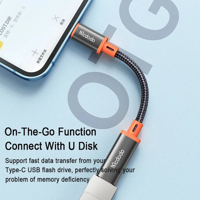 Type-C To Lightning Male Data Convertor Cable OTG Earphone Audio Charging Adapter For i P hone 13 12 11 Macbook i Pad U Disk