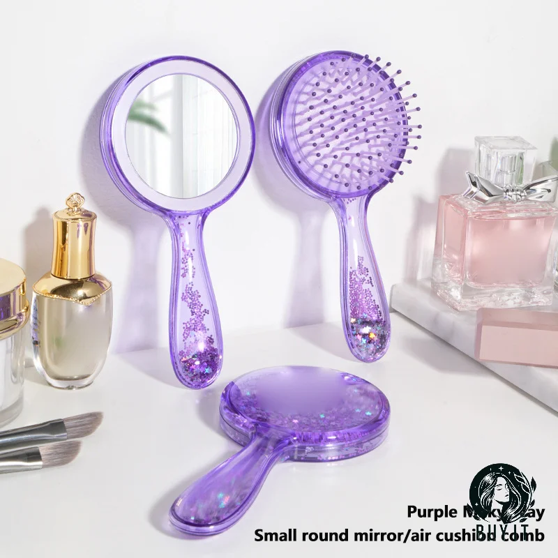 

1pcs Hairbrush Purple Galaxy Air Cushion Hair Brush Comb Makeup Mirror Massage Makeup Health Care Tools