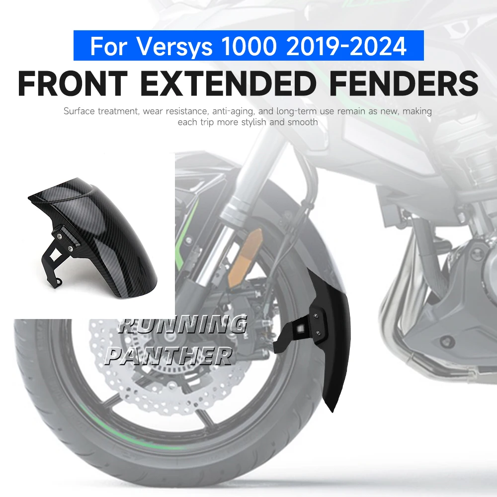 

NEW For Kawasaki VERSYS Versys 1000 2019-2024 Front Fender Extender Accessories with Splash Proof Function for Versys1000