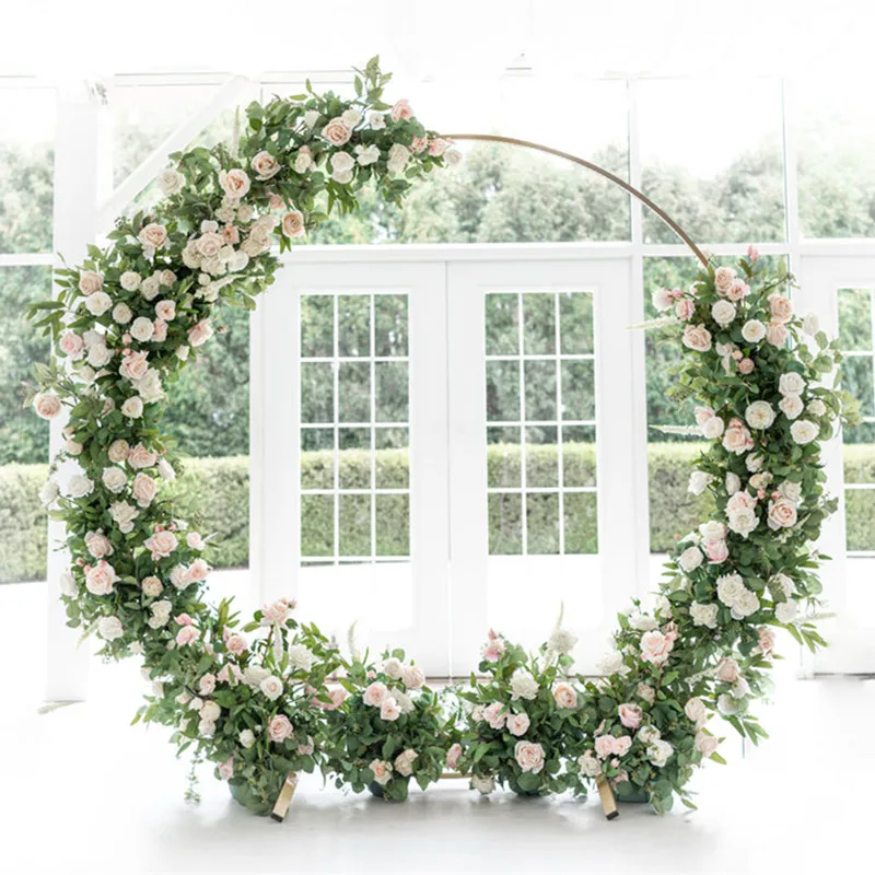 Round Flower Moon Gate Wedding Arch KCFA-036 Wedding Decoration