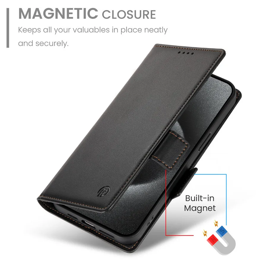 For Xiaomi Poco X6 F6 Pro X5 5G Luxury Case Leather Flip Book Coque For Poco M6 Pro 4G Case C75 C65 X 5 X6 F6 M6 Wallet Cover