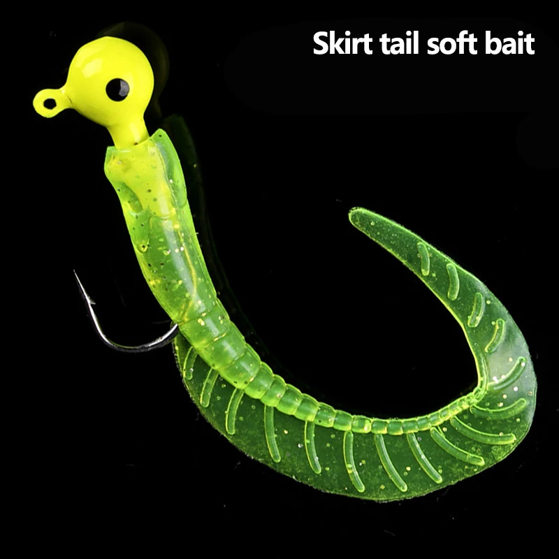 Burle Lure Soft Bait And Lure Bionic Bait Silica Gel Bait 1.8g5.8cm/3.8g8.6cm