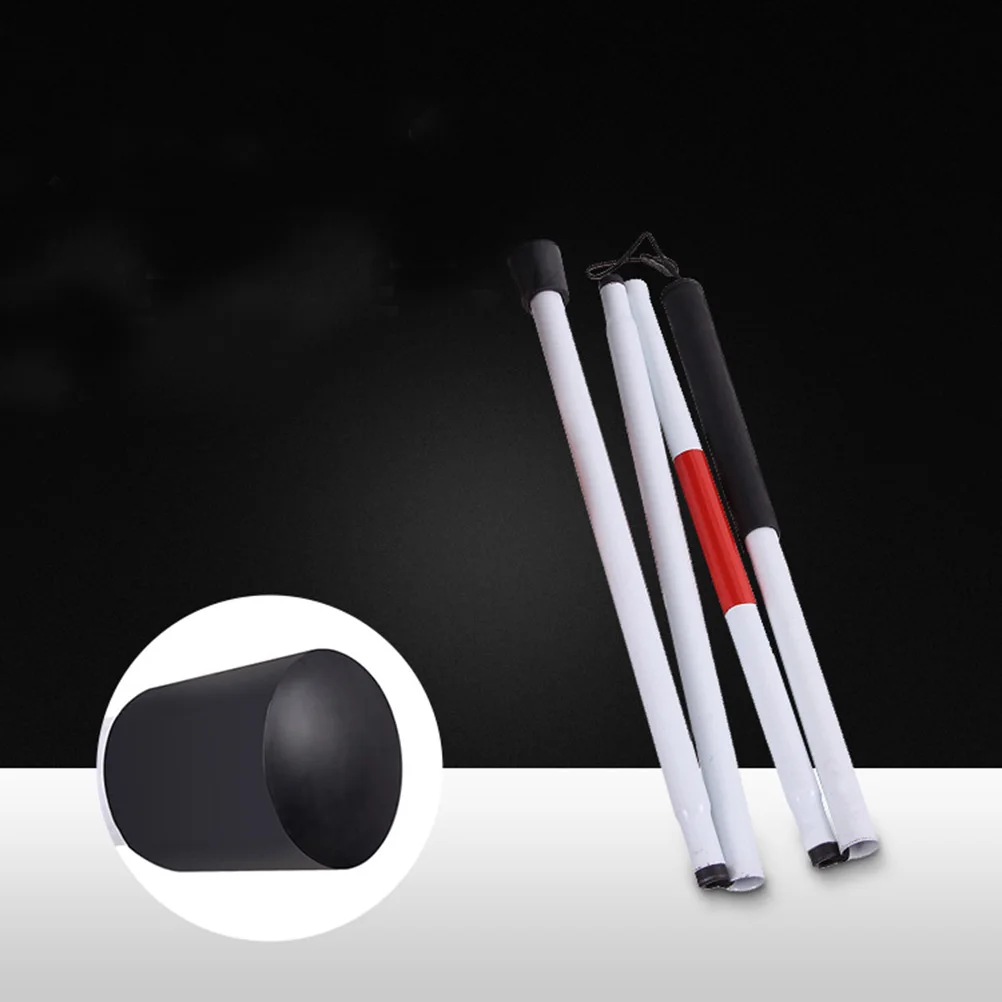 

Складная регулируемая глухая трость, алюминий, 124 см, светоотражающий веревочный крючок для ночной видимости, глухая трость для улучшения зрения