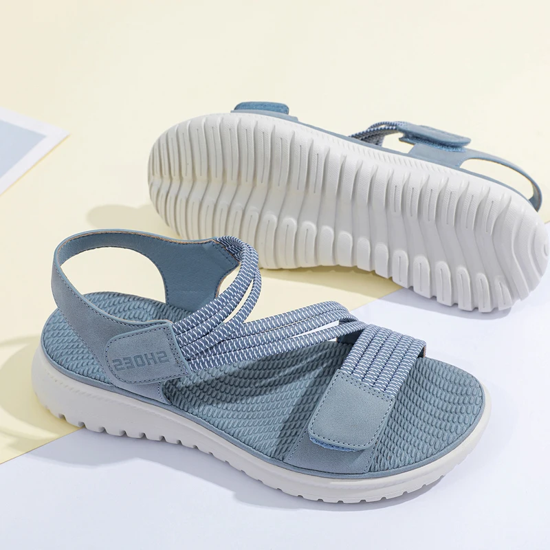 Women New Fashion Casual Sandals 2026 Summer New Outdoor Sports Beach Shoes Wedge Womens Non-slip Comfortable Opened Toe Shoes