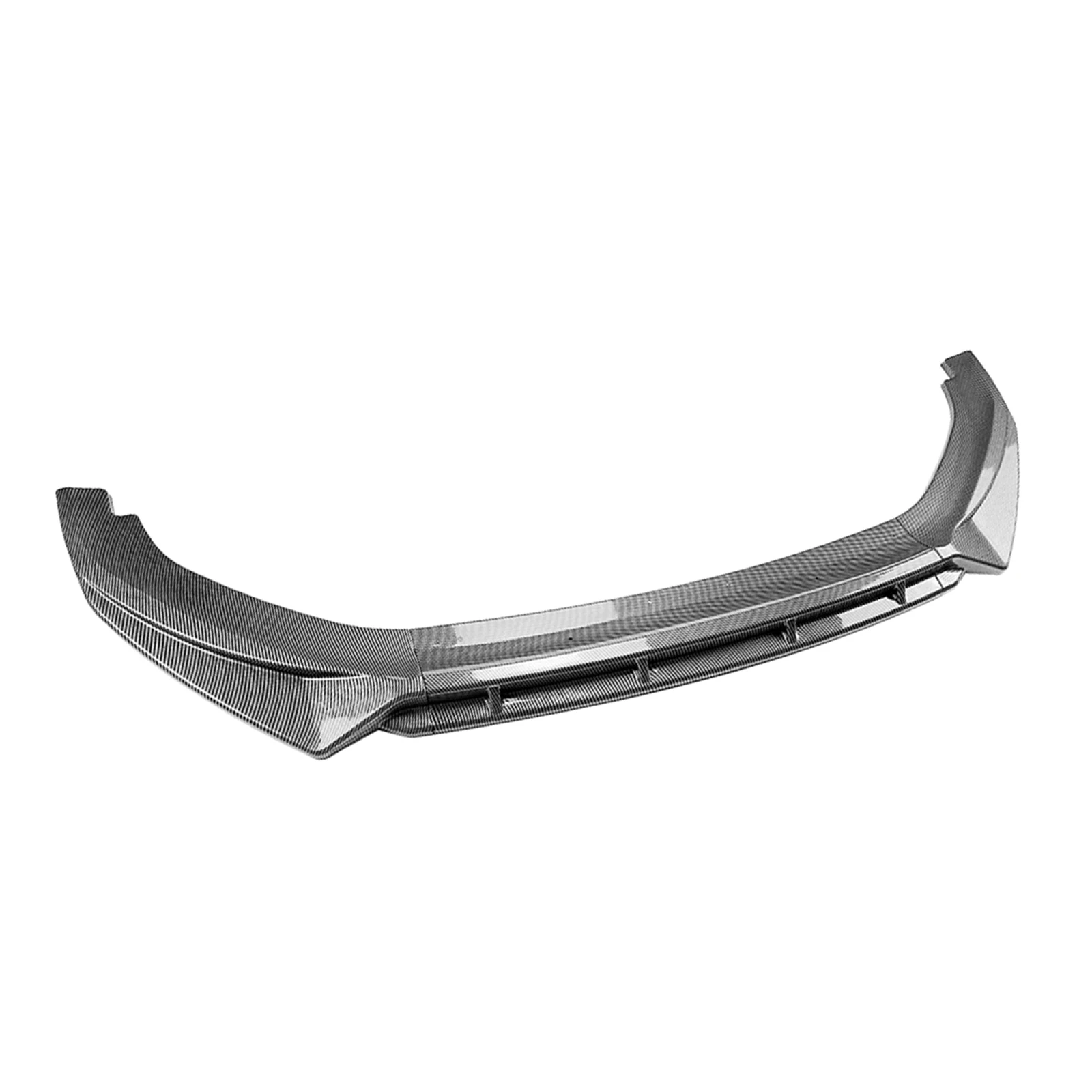 Front Bumper Spoiler Lip For Volkswagen VW Tiguan MK3 Rline 2024-2025 Carbon Fiber Look/Gloss Black Lower Splitter Protector Kit