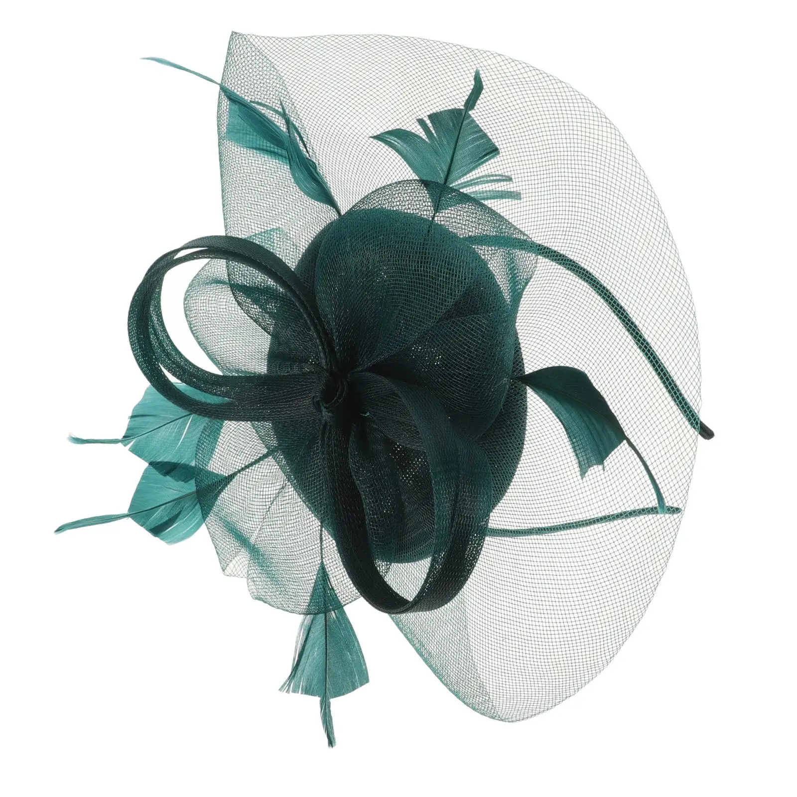 أنيقة المرأة الفاسناتور قبعة الشاش الزفاف حفل زفاف الشاي عقال شبكة بلوم ديكور خفيفة الوزن سحر الزي لهجة