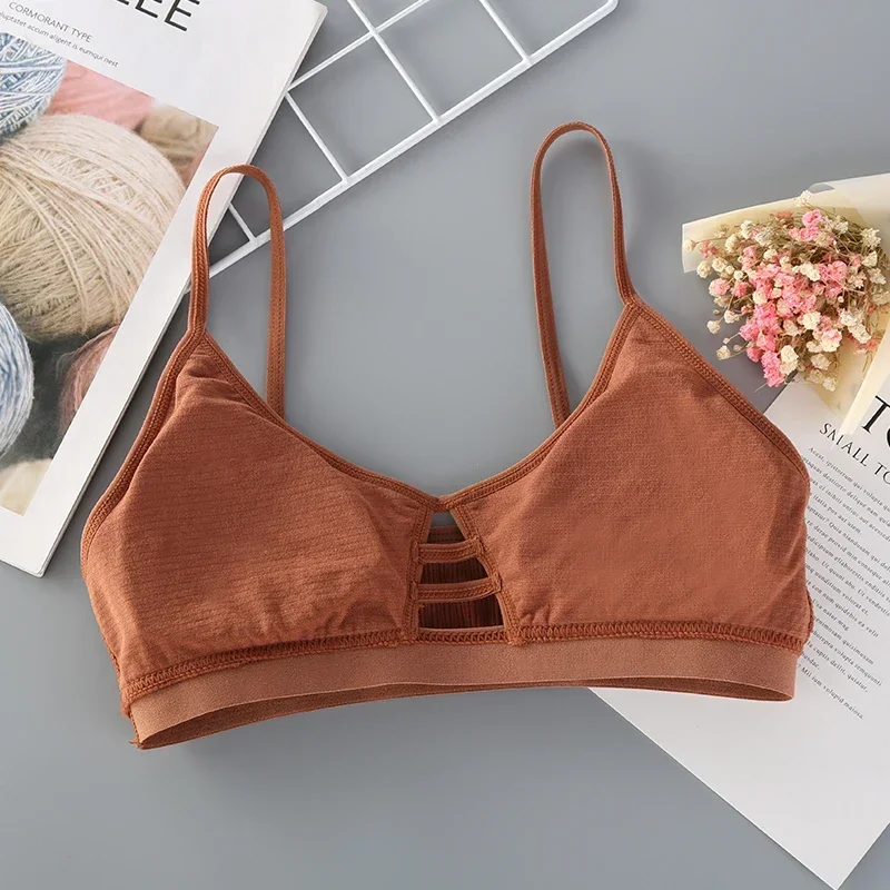 Soutien-gorge tubulaire en coton pour femmes, sous-vêtements sans couture, bralette sans fil, lingerie sexy, nouvelle collection