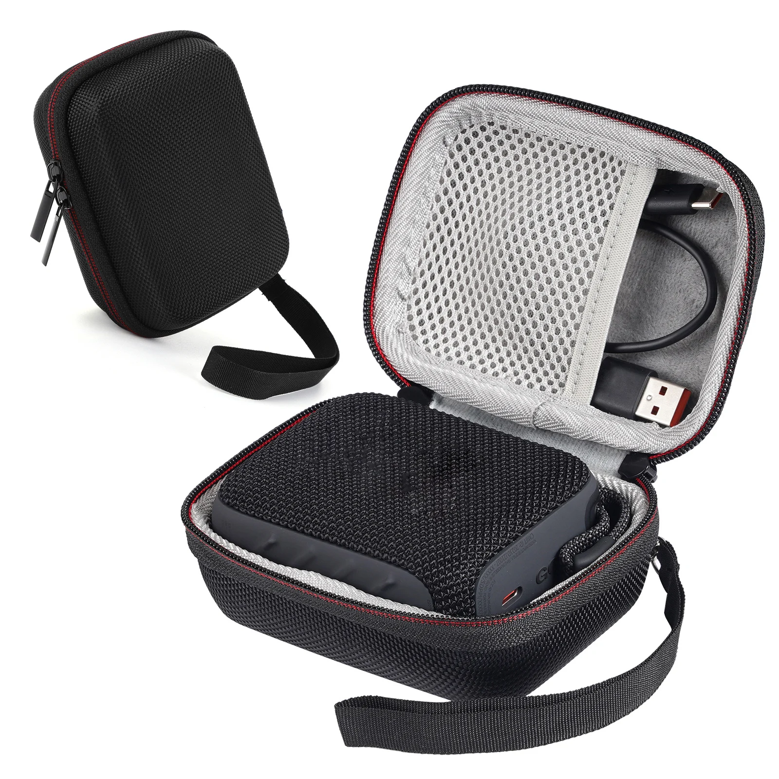 Hard EVA Travel Case Shockproof EVA Protective Case Waterproof Hard Shell Storage Bag for JBL Go 4 Bluetooth-Compatible Speaker